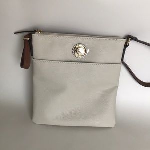 Tommy hilfiger cream leather bag with tags